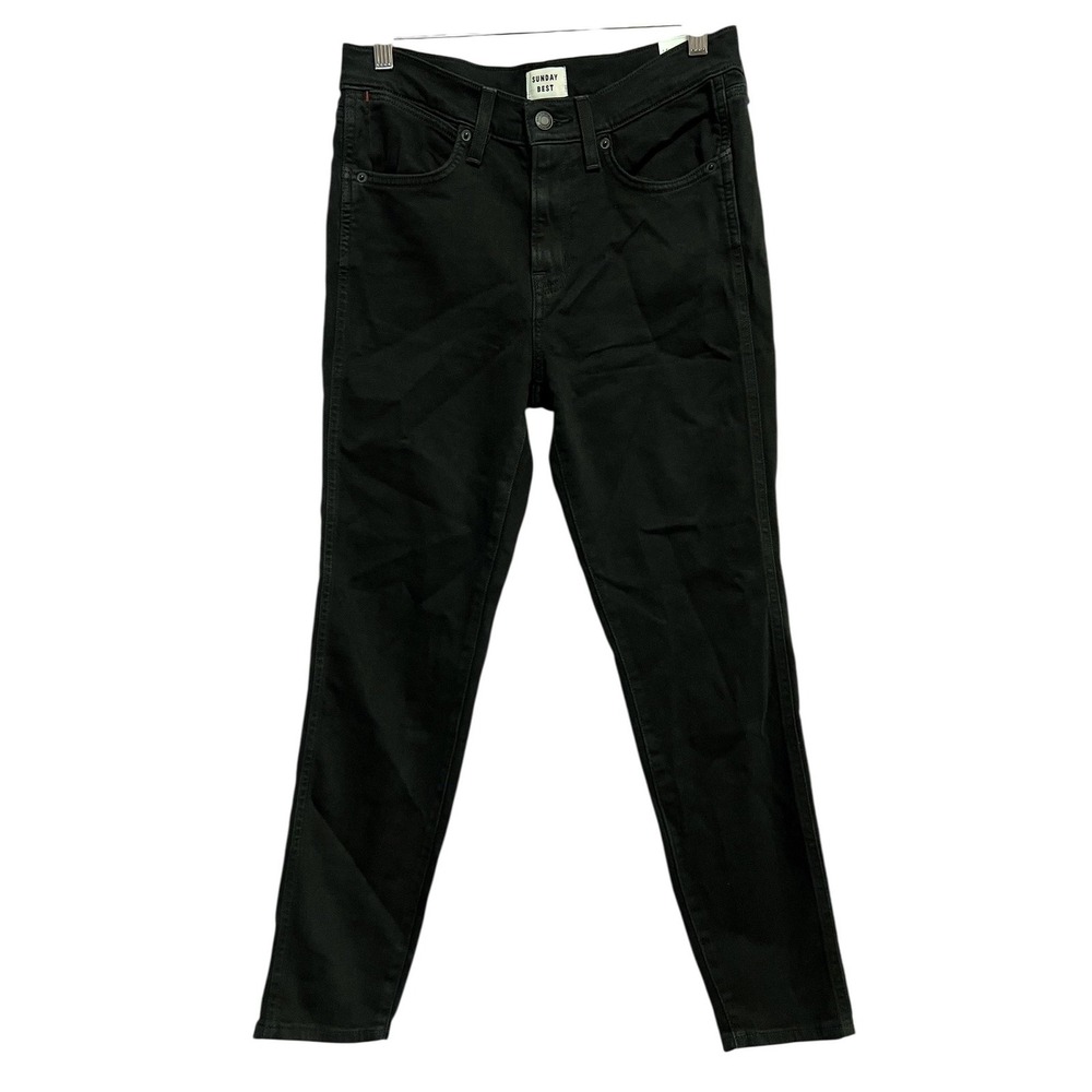 Sunday Best Jeans‎ Womens 28 Black High Rise Skinny Switch Stretch Denim Aritzia
